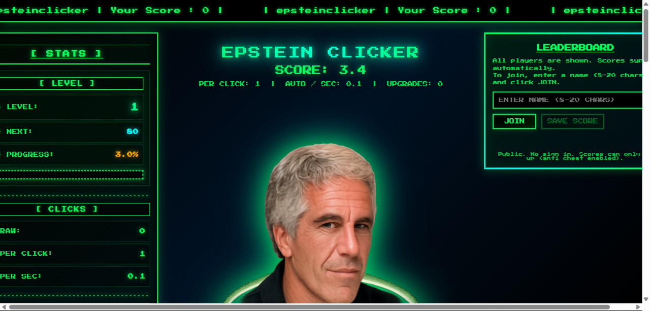 Epstein Clicker 2 - Achievement